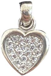 Flippy Pandantiv, Jolie Silver, Argint 925, Model Inima cu Zirconii, 0.7 g, 10x10 mm (05202)