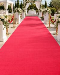 Velour Mocheta Evenimente Velour, Rosu, Latime 300 cm, 715 gr mp (Velour-32) Covor