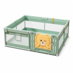 Flippy Tarc de Joaca pentru Bebelusi cu Poarta de Siguranta, Flippy, DNT-147, 200 x 180 x 65 cm, pana la 3 ani, Spatiu de Joaca pentru Interior/Exterior, Portabil pentru Curte, Plasa Respirabila, ABS Poieste