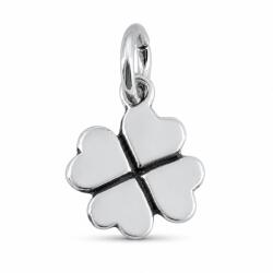 Flippy Pandantiv pentru Lanț din Argint 925, Jolie Silver, Model Trifoi cu Patru Foi, Design cu Petale în Formă de Inimă, Finisaj Lucios, Argintiu (05801)