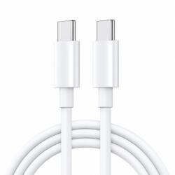 Flippy Cablu de Date si Incarcare USB-C la USB-C, Flippy, 100W, 5A, Fast Charge, Compatibil Telefon si Laptop, 1.5 m, Alb (177408)