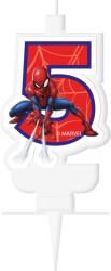 Flippy Lumanare party cifra 5 Spiderman (187113)