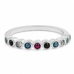 Flippy Inel Argint 925 cu Zirconii Colorate M55 (103190)