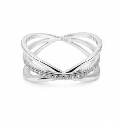 Flippy Inel din Argint 925, Jolie Silver, Model Sfera, cu Zirconii, Design Elegant, Marimea 52, Argintiu (09478)