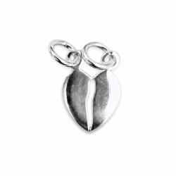 Flippy Pandantiv din Argint 925 Inima Doua Jumatati, Jolie Silver, 1.1g, 1 cm x 1 cm (05181)