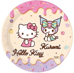 Flippy Set 8 farfurii party 23 cm Hello Kitty & Kuromi (187107)