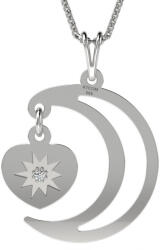 Atcom Lantisor cu pandantiv din argint model Moon and heart