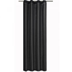 Jemidi Draperie opaca Stella cu rejansa Jemidi, 140 x 175 cm, Negru, Poliester, 55283.01. 04