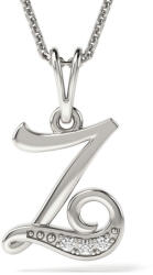 Atcom Colier din argint cu pandantiv Initiala Z
