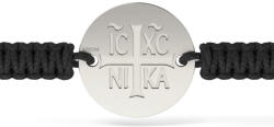 Atcom Bratara din argint cu snur impletit model Ortodox 15