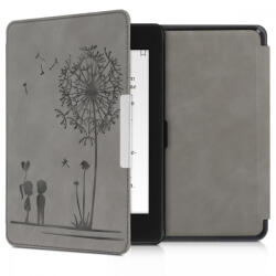 kwmobile Husa pentru Kindle Paperwhite 10, Piele ecologica, Gri, 48975.03