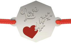 Atcom Bratara din argint cu snur model Butterflies From my Heart