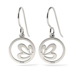 Atcom Cercei din argint model Floare de lotus