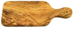 Olivenholz erleben Tocator pentru ierburi aromatice din lemn de maslin, cu maner, 23x10 cm, grosime 1.2 cm Tocator