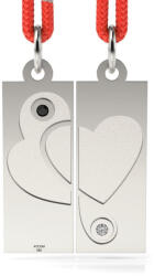 Atcom Pandantiv din argint cu snur model Love of Hearts