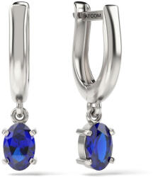 Atcom Cercei din argint cu cristale Sapphire model 42