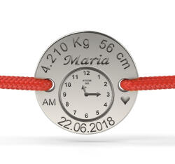 Atcom Bratara din argint model Birthday Clock