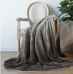 Naturtex Naturtex sherpa design kétoldalas pléd - Ombre Grey 150x200 cm
