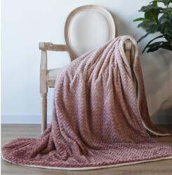 Naturtex Naturtex sherpa design kétoldalas pléd - Ombre Coral 150x200 cm