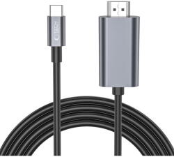 Tech-Protect Cablu Audio Video USB C la HDMI UltraBoost 2m Negru 4K (9490713934753)