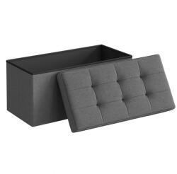 RPX-TAB TABURET PLIABIL DEPOZITARE DUBLU - 76X38X38CM / CENUSIU (46563R) - vexio