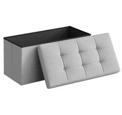 RPX-TAB TABURET PLIABIL DEPOZITARE DUBLU - 76X38X38CM / GRI (46564R) - vexio