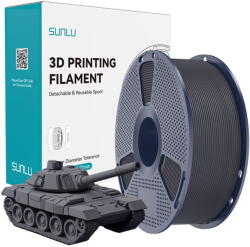 Sunlu Filament PLA+ de mare viteza, gri (57739)