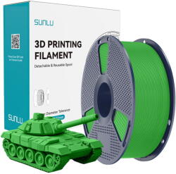 Sunlu Filament PLA+ de mare viteza, verde (57743)