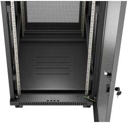 Lanberg FF01-6824-23BL rack cabinet 24U Freestanding rack Black (FF01-6824-23BL) - vexio