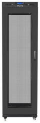 Lanberg Installation cabinet rack 19 42U 600x800 black, perforated lcd door (flat pack) (FF01-6842-23BL) - vexio