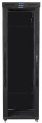 Lanberg Installation cabinet rack 19 47U 800x1000 black, glass door LCD (Flat pack) (FF01-8047-12BL) - vexio