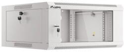 Lanberg 19-inch 4U 600 hanging rack installation cabinet, gray with glass doors (folded) (WAFA-5604-10S) - vexio