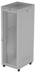 Lanberg Standing installation rack cabinet 19-inch 47U 800 x 1000 gray perforated doors LCD (flat pack) V2 (FF01-8047-23SL) - vexio