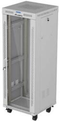 Lanberg 19" 32U Standing Rack Cabinet 600×600 Gray with Perforated Doors and LCD (Flat Pack) (FF01-6632-12SL) - vexio