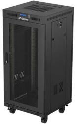 Lanberg Standing 19" 24U Rack Installation Cabinet 600×600 FF01-6624-23B Perforated Door with LCD (Flat pack) V2 (FF01-6624-23BL) - vexio