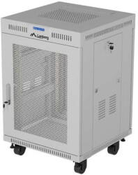 Lanberg 19-inch 15U floor-standing rack cabinet, 600x800, perforated door, LCD (flat-pack), grey (FF01-6815-23SL) - vexio