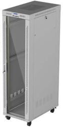 Lanberg 19-inch 42U floor-standing rack cabinet, 600x1000, glass door, LCD (flat-pack), grey (FF01-6042-12SL) - vexio