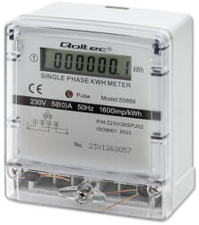 QOLTEC Single phase electronic meter 230V LDC (50888)