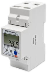 QOLTEC Single phase meter for DIN rail 230V LCD WiFi (50882)
