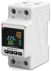 QOLTEC Single phase energy consumption meter DIN35 (50981)