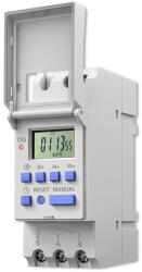 QOLTEC Electronic timer switch for DIN rail with batte (50983)