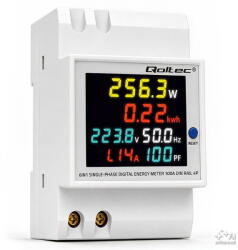 QOLTEC Single phase energy consumption meter 100A (50977)