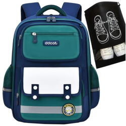  K402A Ghiozdan/Rucsac școlar cu organizator + sac pentru încălțăminte (5904100217663)