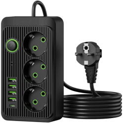  K907I Prelungitor: 3 prize, USB, Type-C (5904100222971)