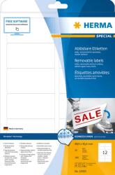 HERMA Etichete autoadezive detasabile Herma 10010 A4 88, 9 x 46, 6 mm albe 300 buc (10010)