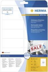 HERMA Etichete autoadezive dezlipibile Herma 4348 A4 96x42, 3 mm alb 300 buc (4348)