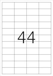 HERMA Etichete autoadezive Herma 4608 A4 48, 3x25, 4 mm alb mat 8800 buc (4608)
