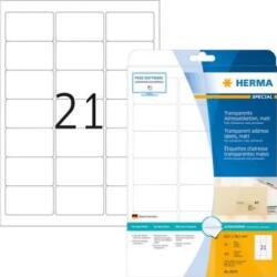 HERMA Etiketten transp. matt A4 63, 5x38, 1 mm Folie 525 St (8670)