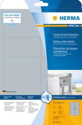 HERMA Etichete autoadezive pentru placute de identificare Herma 4223 argintii 96x50, 8 mm 250 buc (4223)