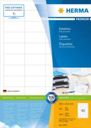 HERMA Etichete autoadezive Herma Premium 4474 A4 48, 5x25, 4 mm alb 4000 buc (4474)